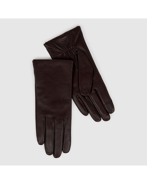 Manusi casual dama ECCO Plain Gloves W (Brown / Dried Cacao)