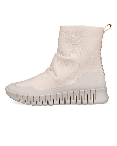 Ghete casual dama ECCO Gruuv W (Beige / Limestone)