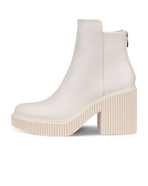 Botine business dama ECCO Fluted Heel W (Beige / Limestone)