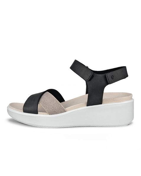 Sandale casual dama ECCO Flowt Wedge LX W (Black)