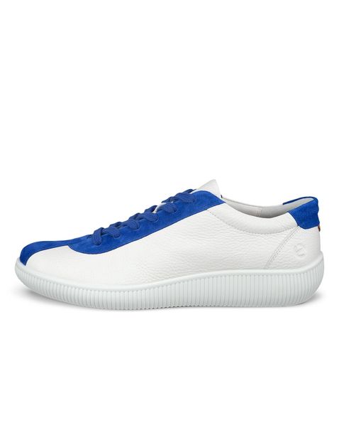 Pantofi casual barbati ECCO Soft Zero M (White / Blue)
