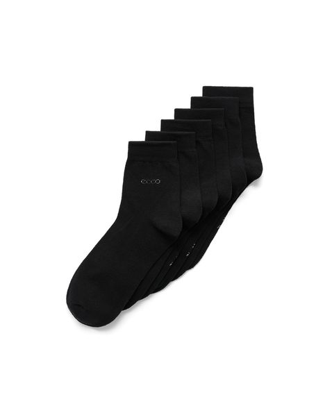 Set sosete casual unisex ECCO trei perechi (Black)