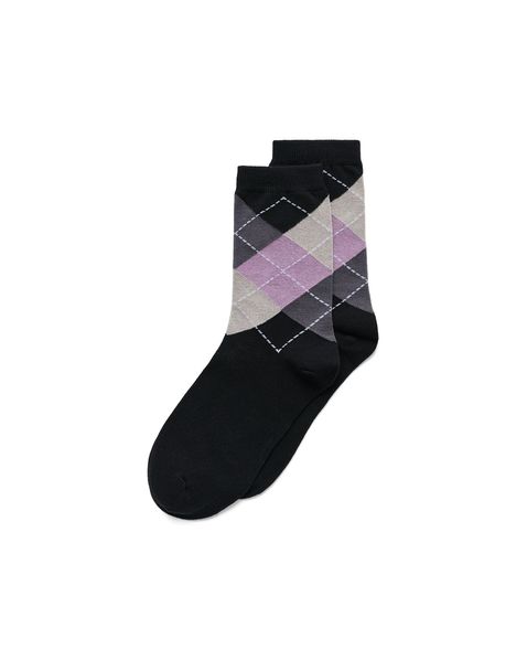 Sosete casual dama ECCO Classic Harlequin (Black)