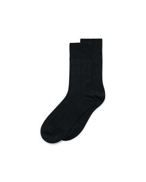 Sosete casual barbati ECCO Classic Ribbed (Black)
