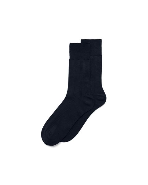 Sosete casual barbati ECCO Classic Ribbed (Blue / Night sky)