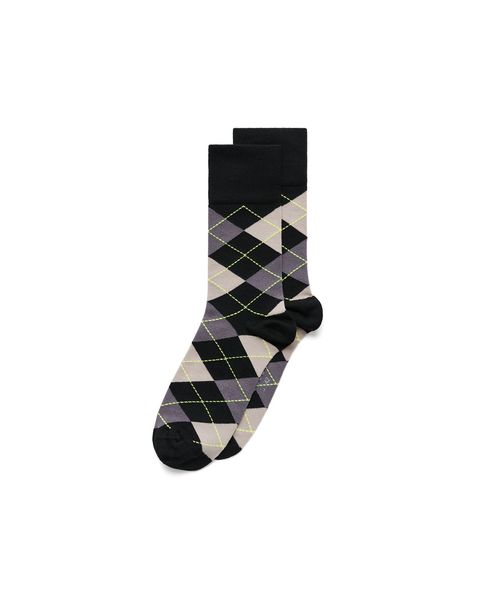 Sosete casual barbati ECCO Classic Argyle (Black)