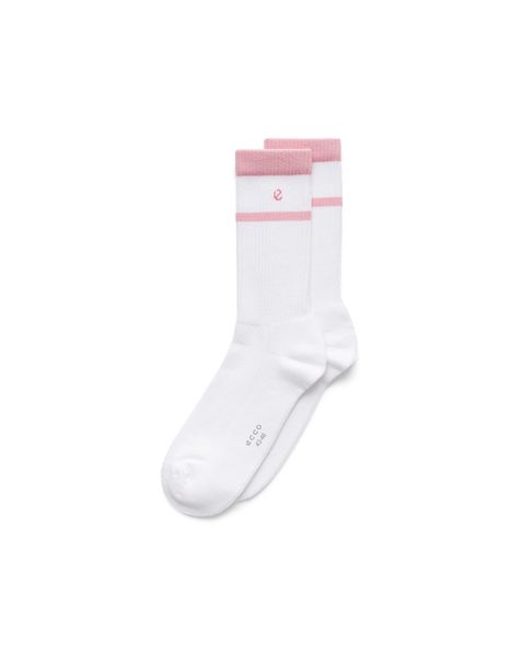 Sosete casual unisex ECCO Retro (White / Old rose)