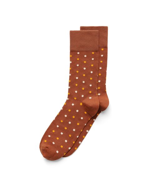 Sosete casual barbati ECCO Classic Dotted (Brown / Cognac)