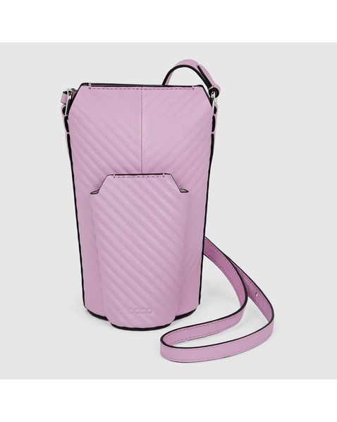 Geanta casual unisex ECCO Pot Bag Double Grooved (Pink / Bleached)